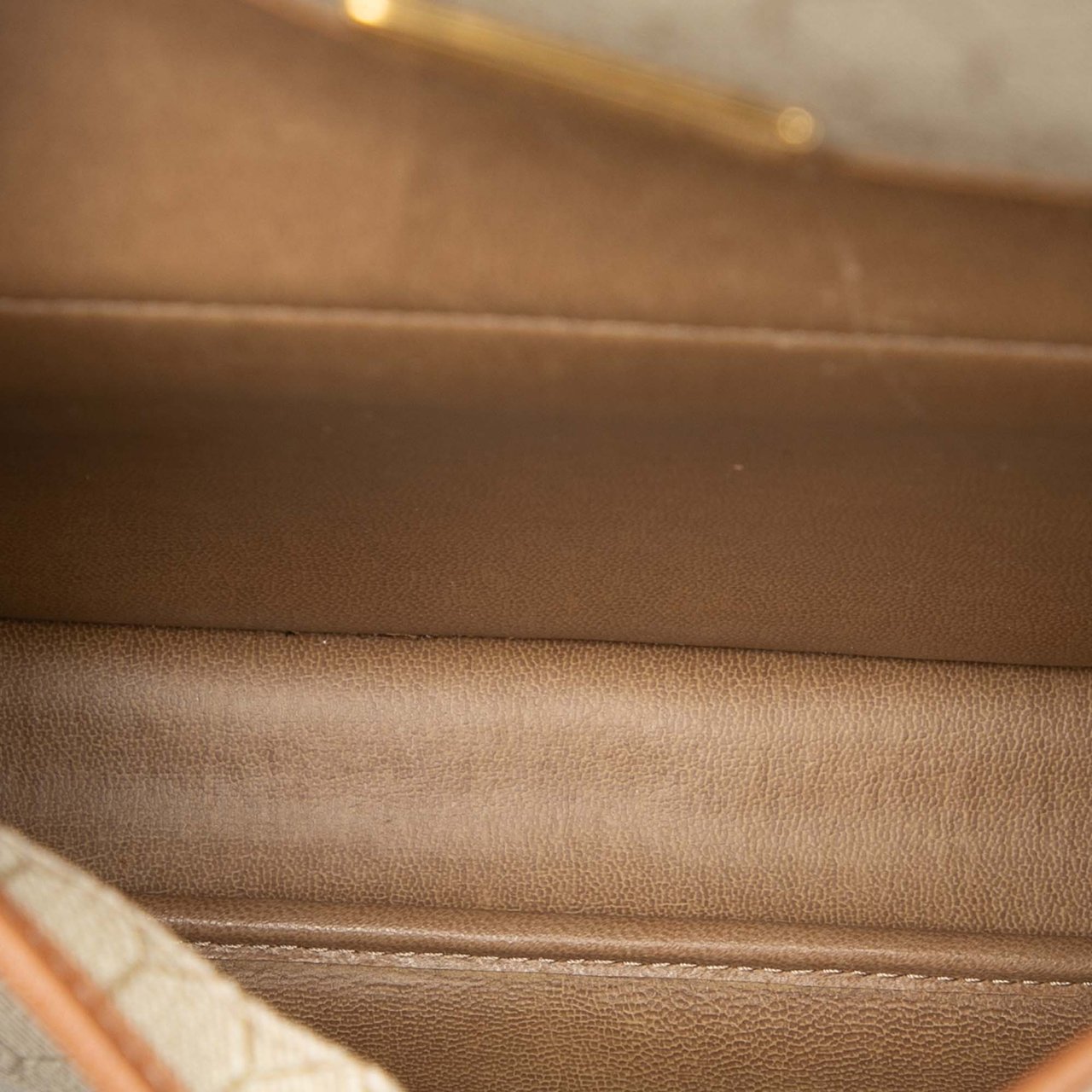 Dior Honeycomb Coated Canvas Crossbody Bruin