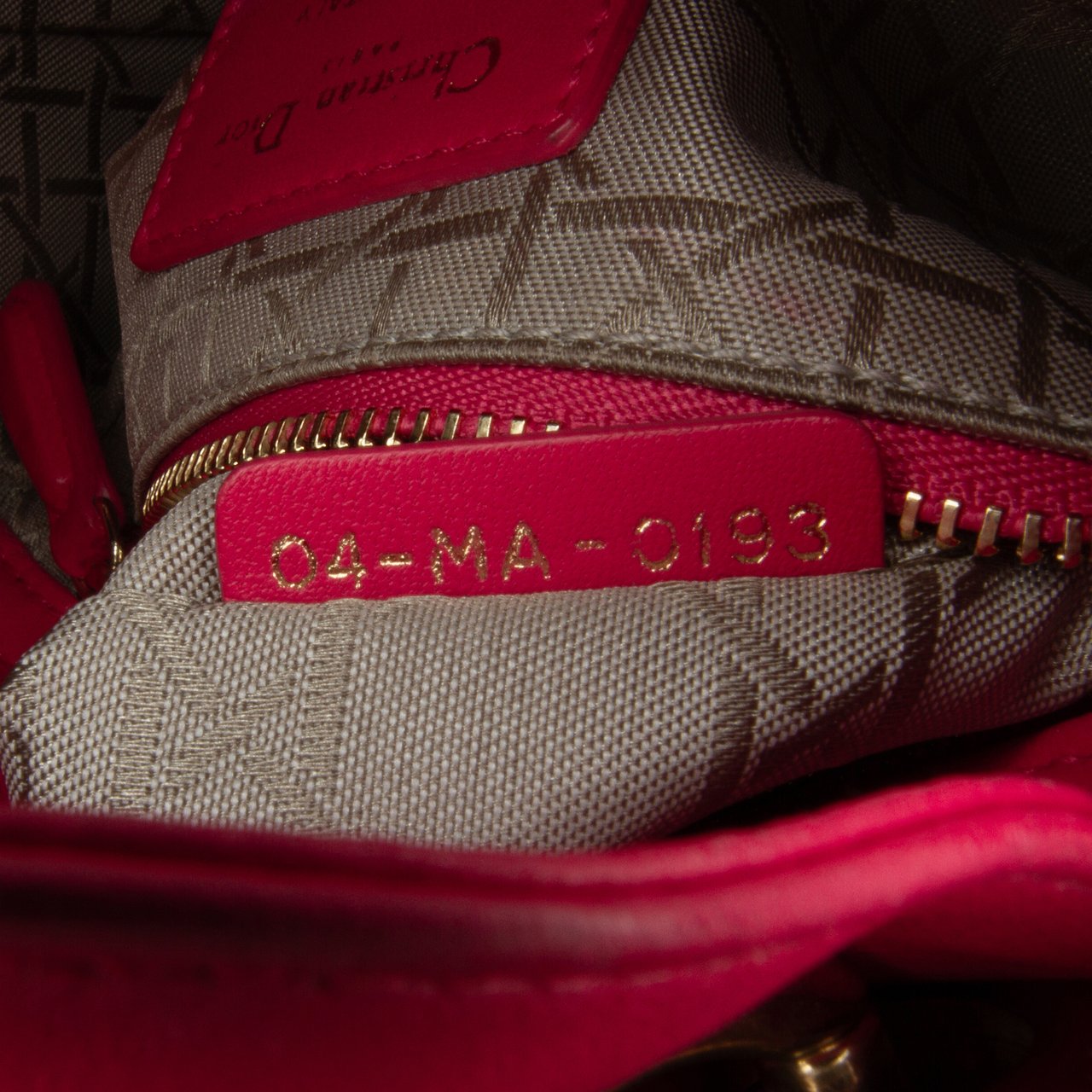 Dior Mini Lambskin Cannage Lady Dior Roze