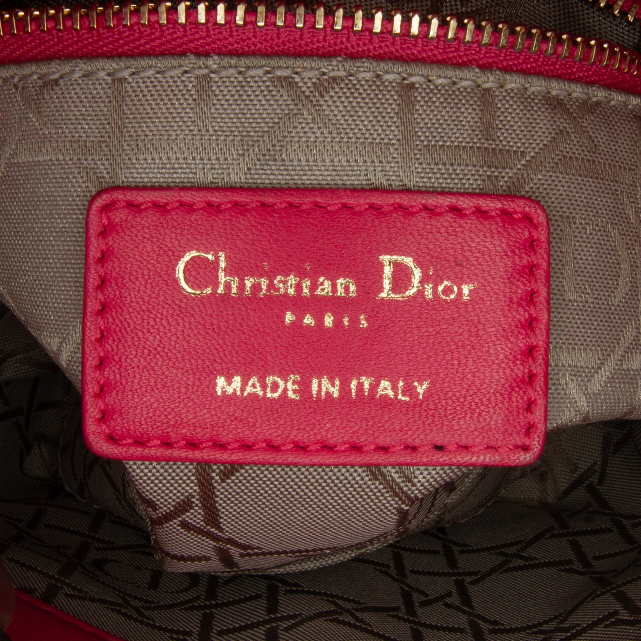 Dior Mini Lambskin Cannage Lady Dior Roze