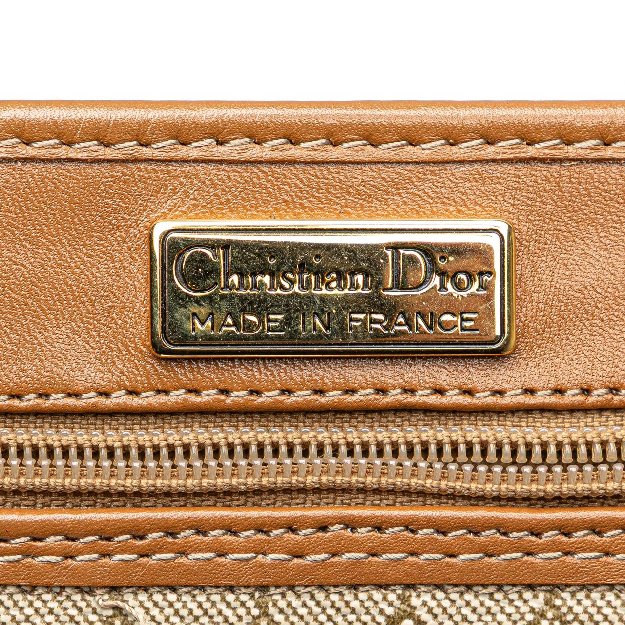 Dior Honeycomb Coated Canvas Crossbody Bruin