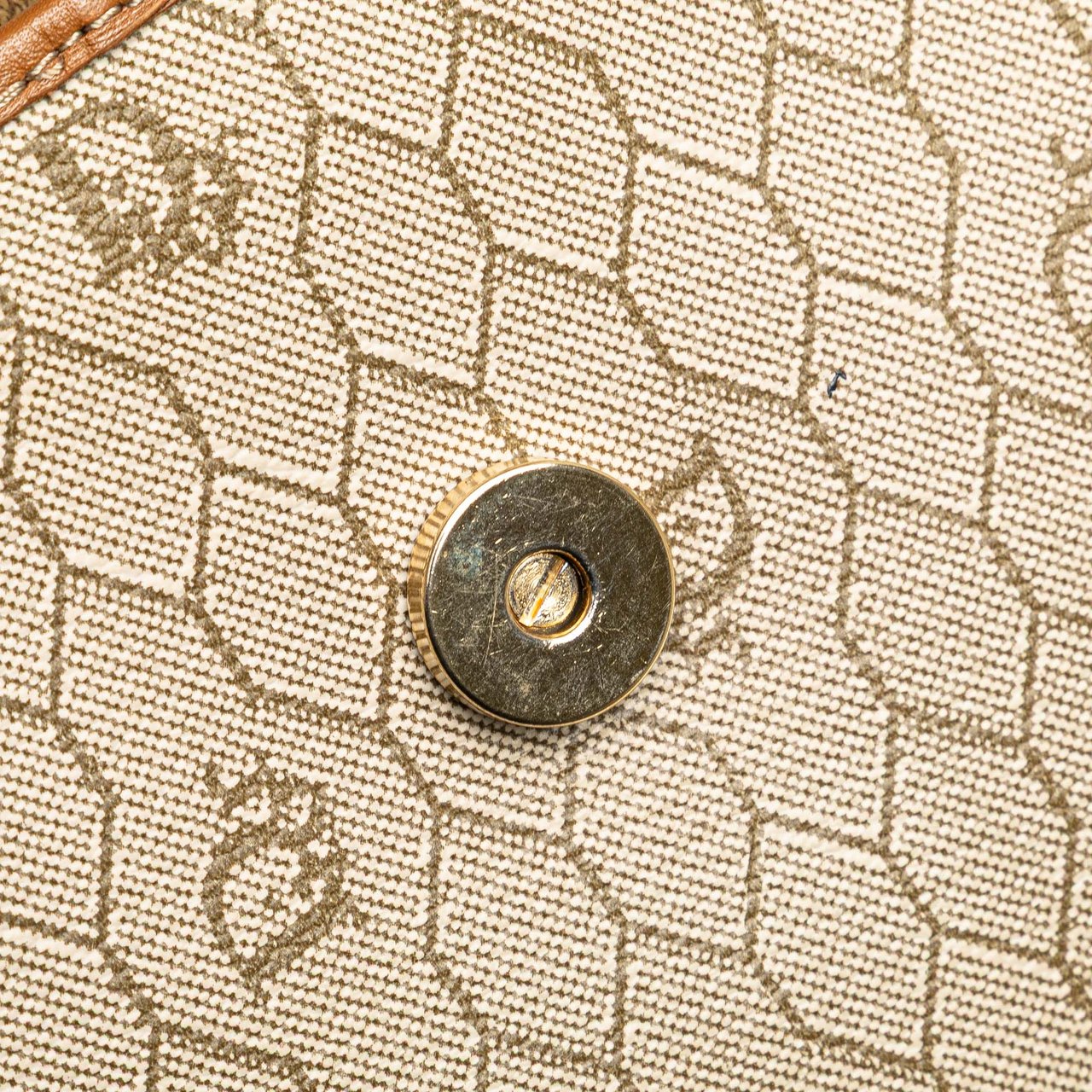 Dior Honeycomb Coated Canvas Crossbody Bruin