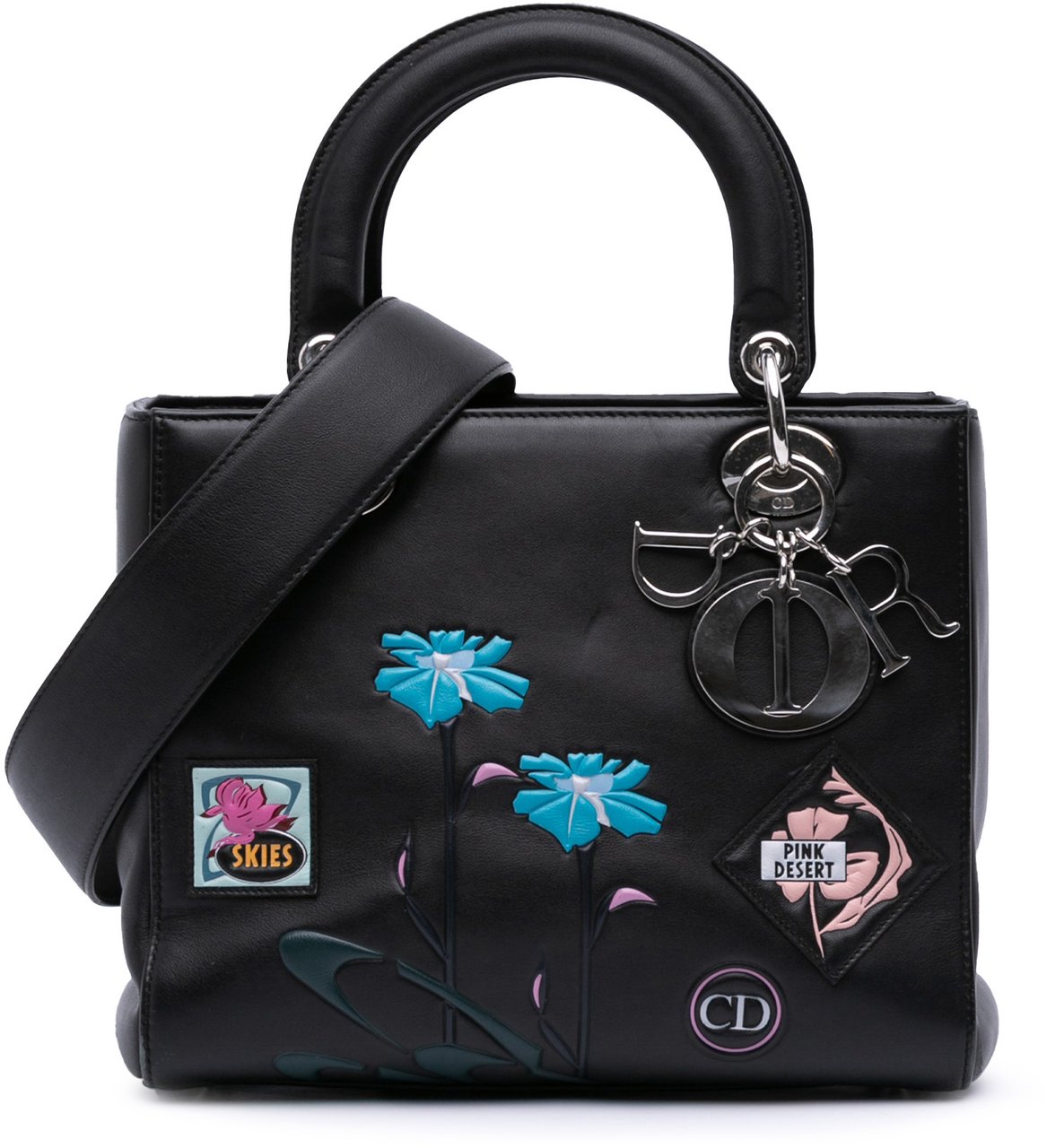 Dior Medium Calfskin Paradise Lady Dior Zwart