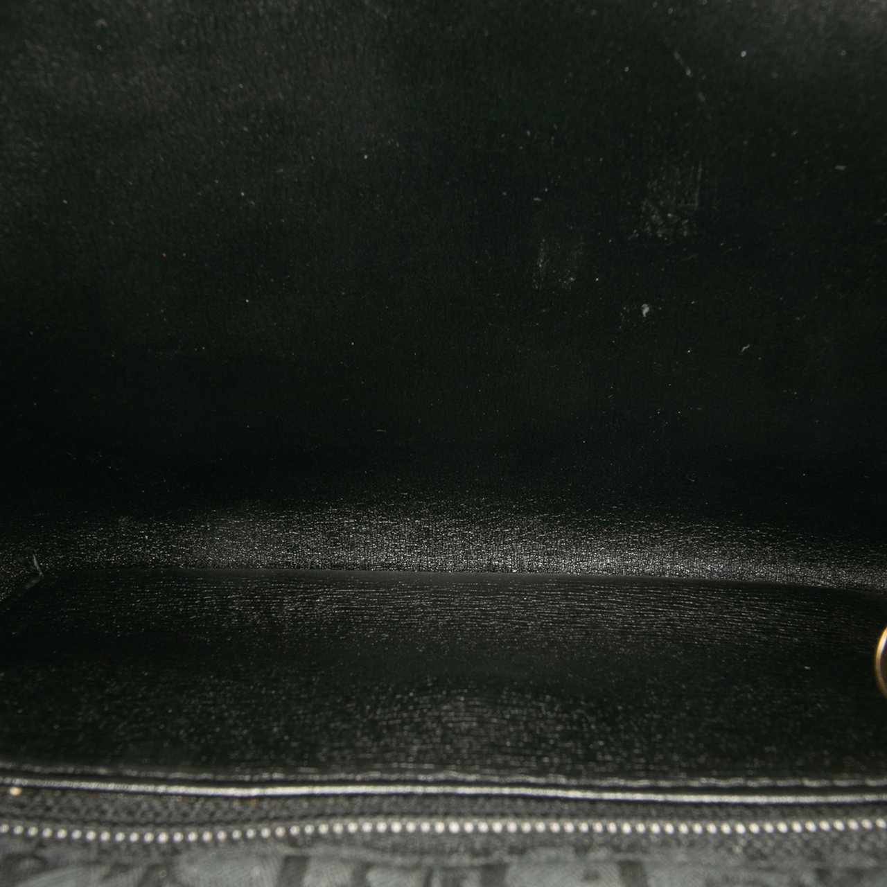 Dior Oblique Canvas Chain Crossbody Zwart