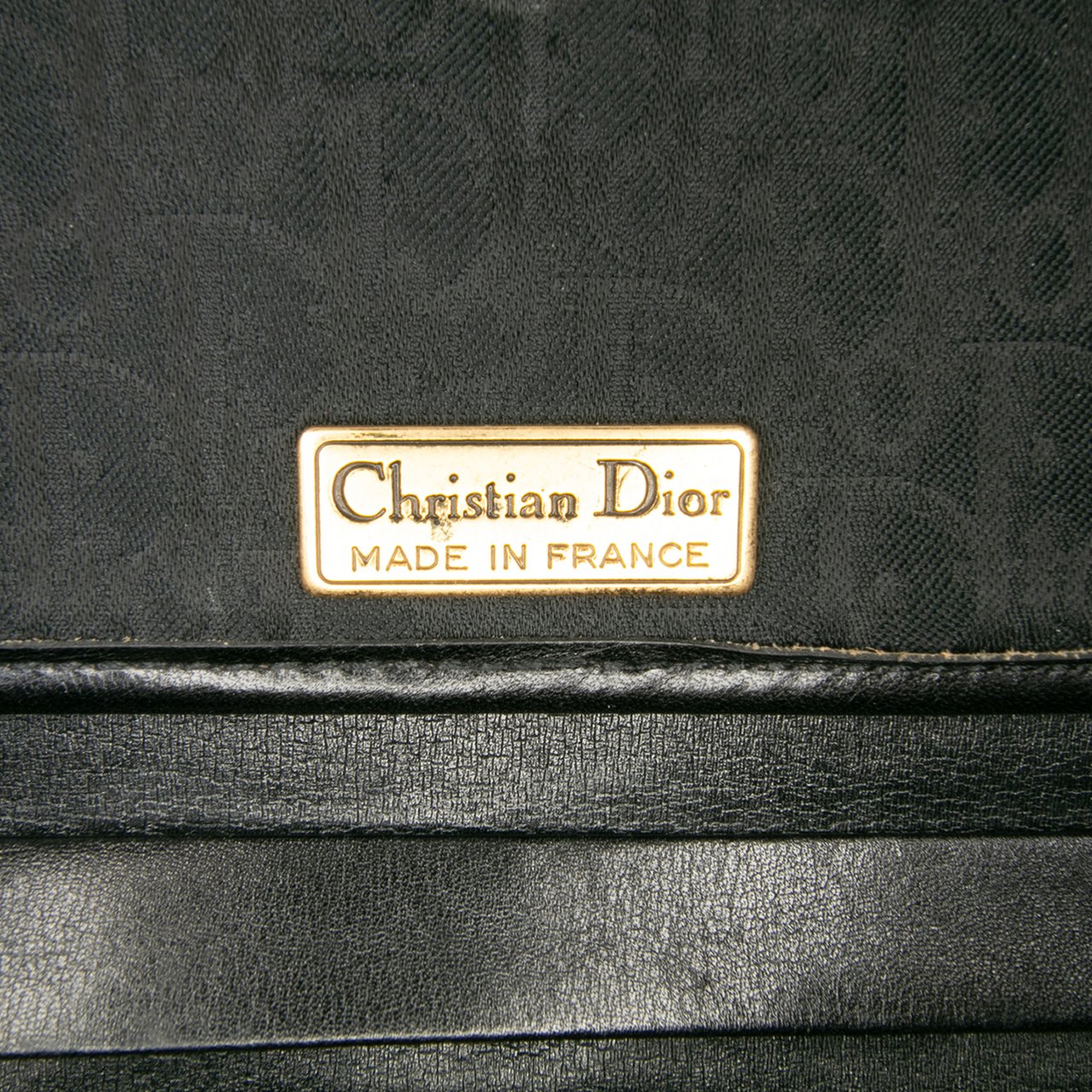 Dior Oblique Canvas Chain Crossbody Zwart