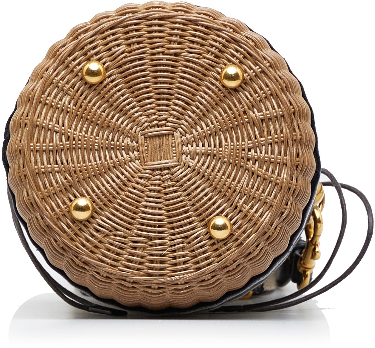 Dior Oblique Wicker Bucket Bag Bruin