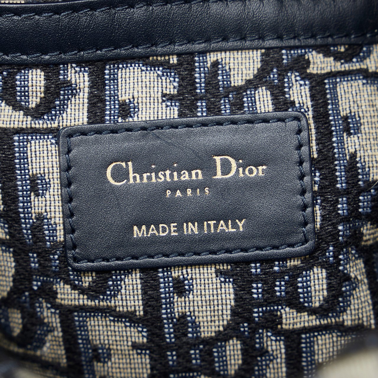 Dior Oblique Wicker Bucket Bag Bruin