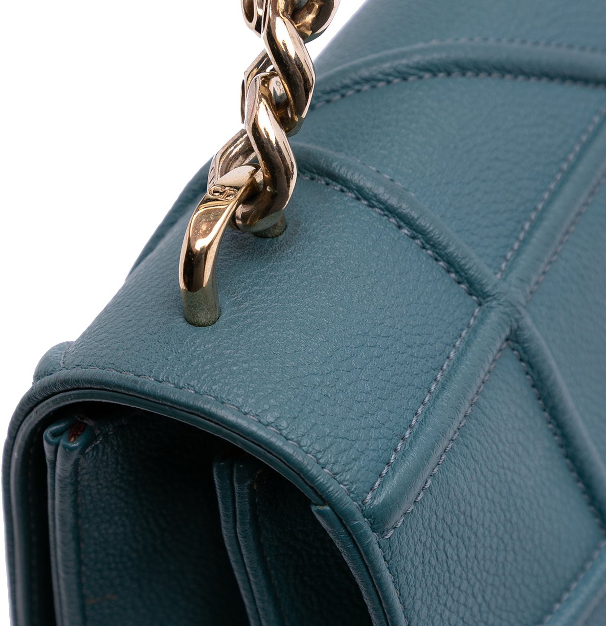 Dior Medium Grained Calfskin Diorama Satchel Blauw