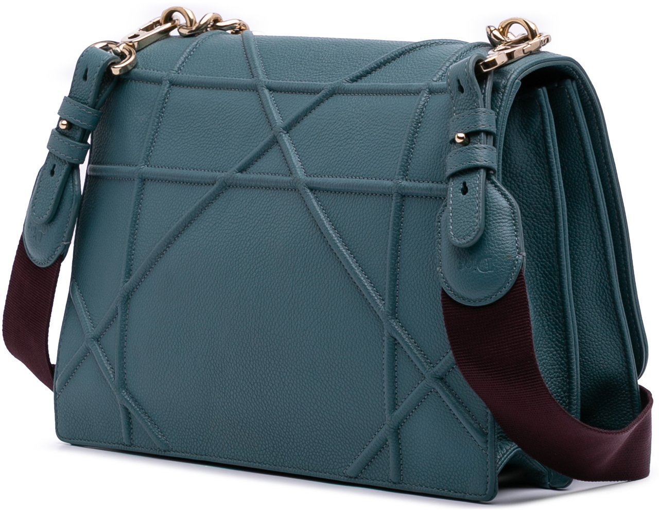 Dior Medium Grained Calfskin Diorama Satchel Blauw