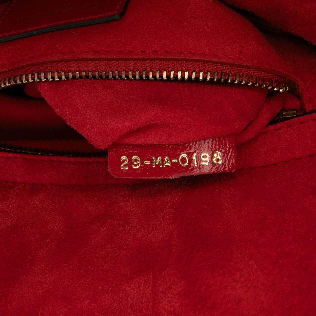 Dior Small Calfskin Cannage My ABCDior Lady Dior Rood