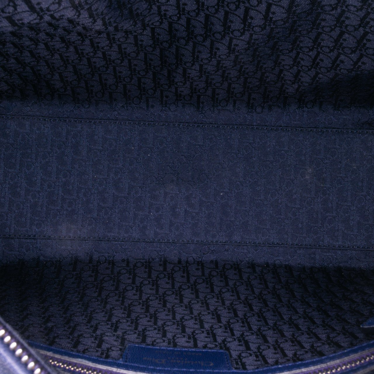 Dior Large Lambskin Cannage Lady Dior Blauw