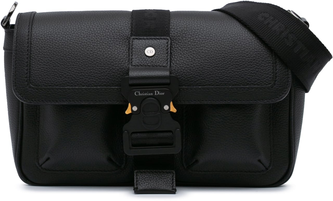 Dior Grained Calfskin Hit The Road Bag Zwart