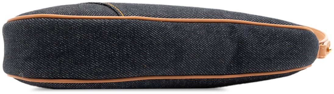 Dior Mini Denim Saddle Pochette Blauw
