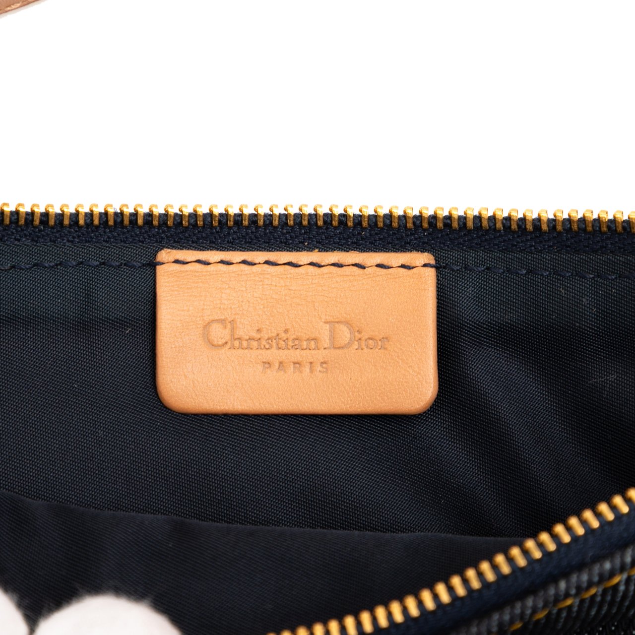 Dior Mini Denim Saddle Pochette Blauw