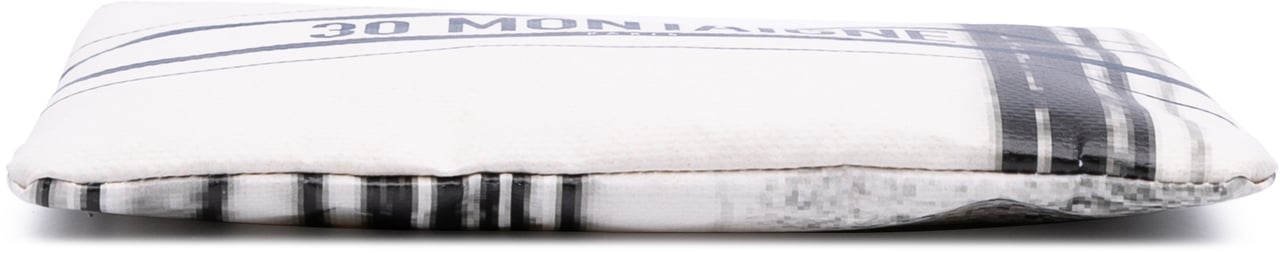 Dior Limited Edition Bilum Trompe Loeil Canvas 30 Montaigne Pochette Wit