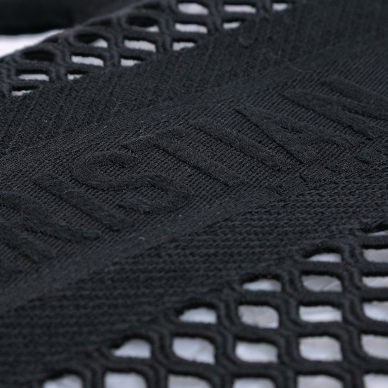 Dior Large Embroidered Mesh Book Tote Zwart