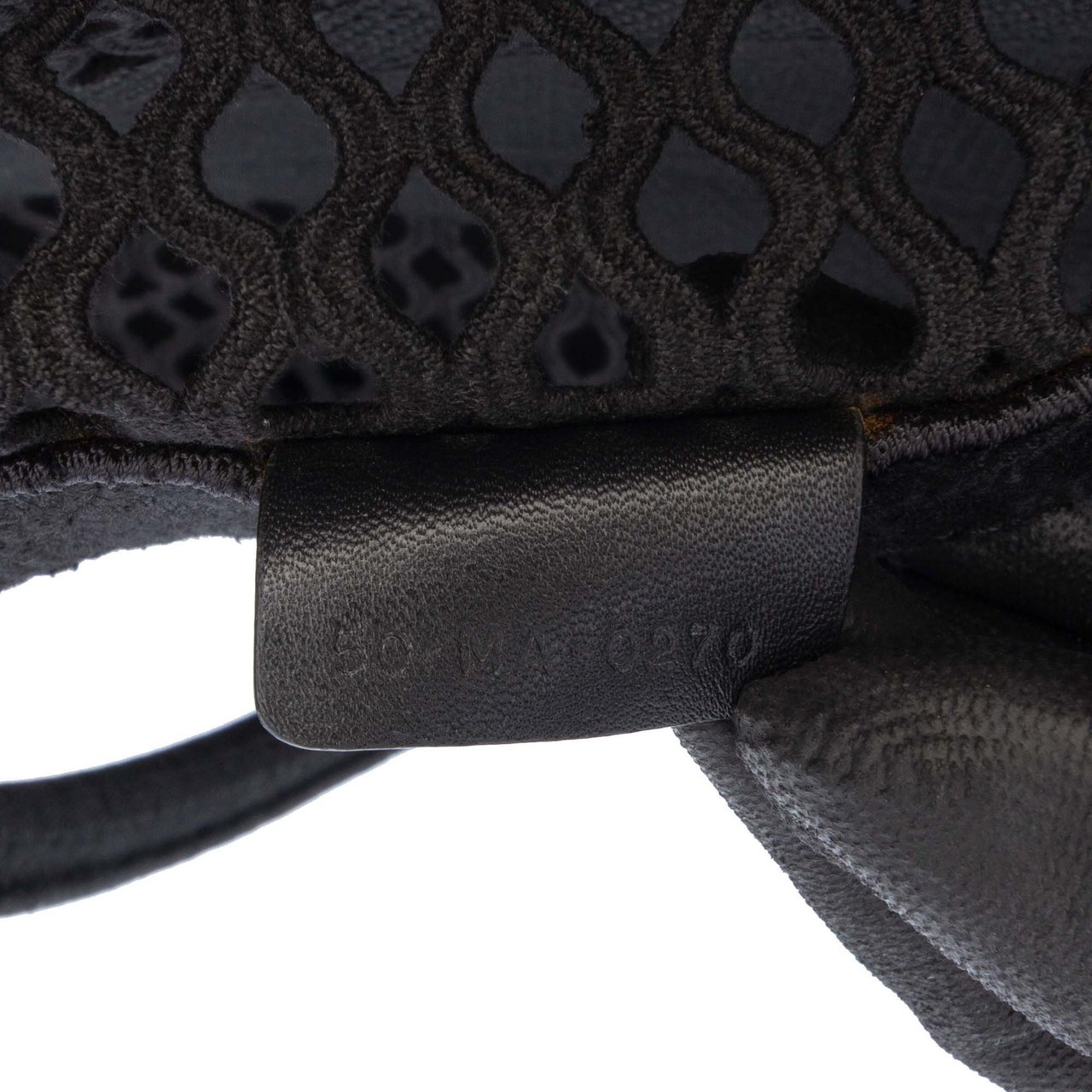 Dior Large Embroidered Mesh Book Tote Zwart