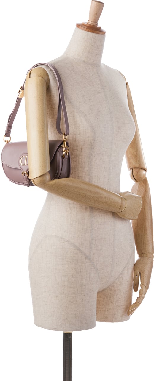 Dior Leather East West Bobby Bag Bruin