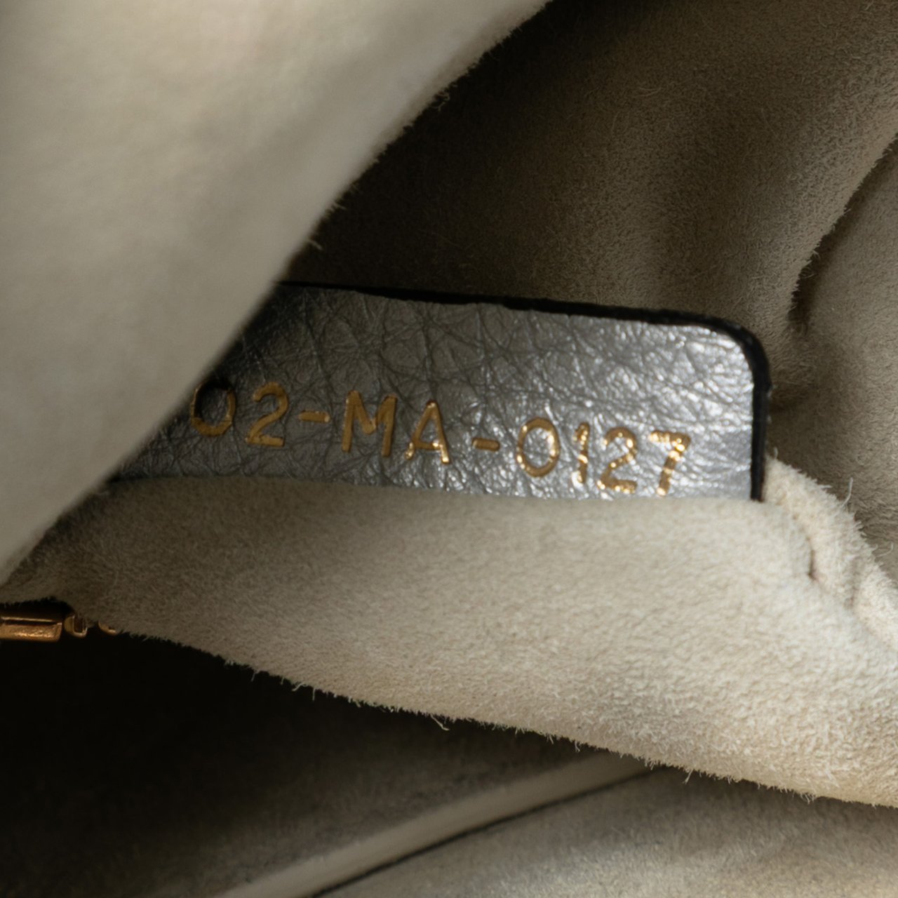 Dior Mini Metallic Grained Calfskin Cannage Lady Dior Zilver