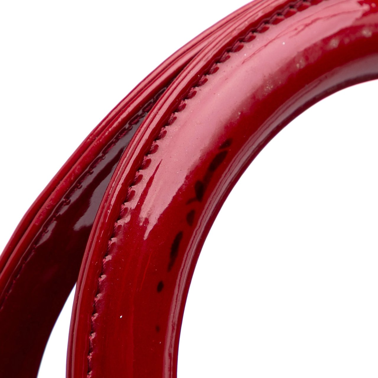 Dior Medium Patent Cannage Lady Dior Rood
