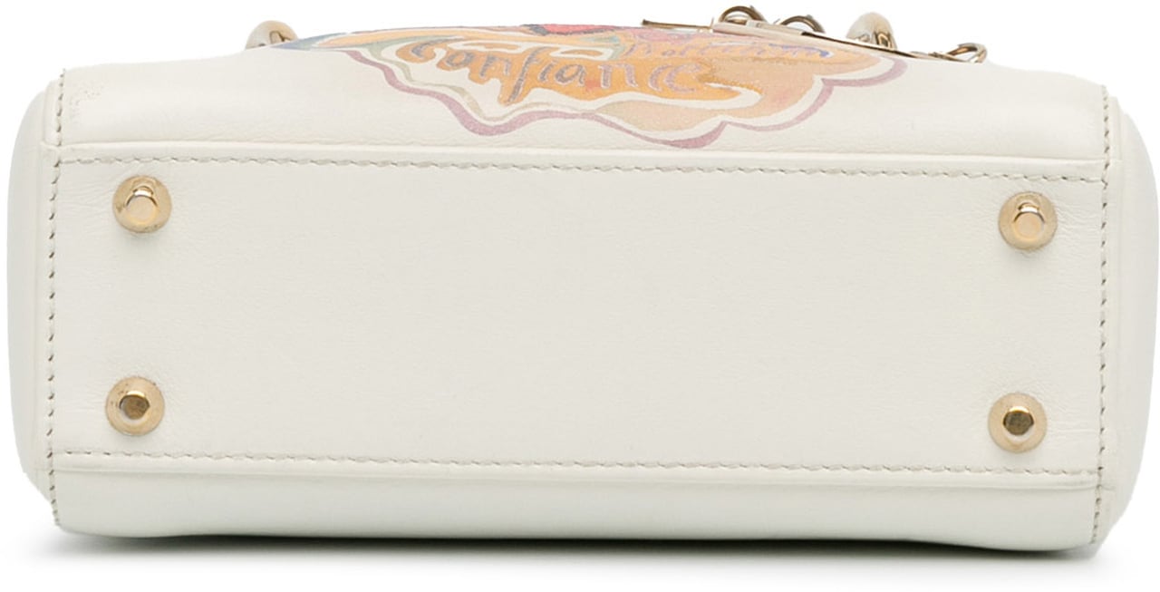 Dior DiorAmour Niki De Saint Phalle Mini Calfskin Lady Dior Wit