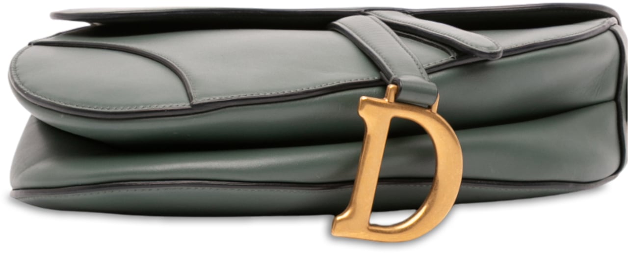 Dior Smooth Calfskin Saddle Bag Groen