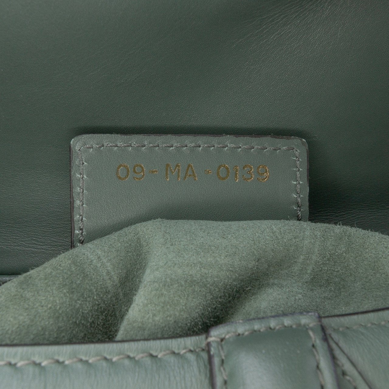 Dior Smooth Calfskin Saddle Bag Groen
