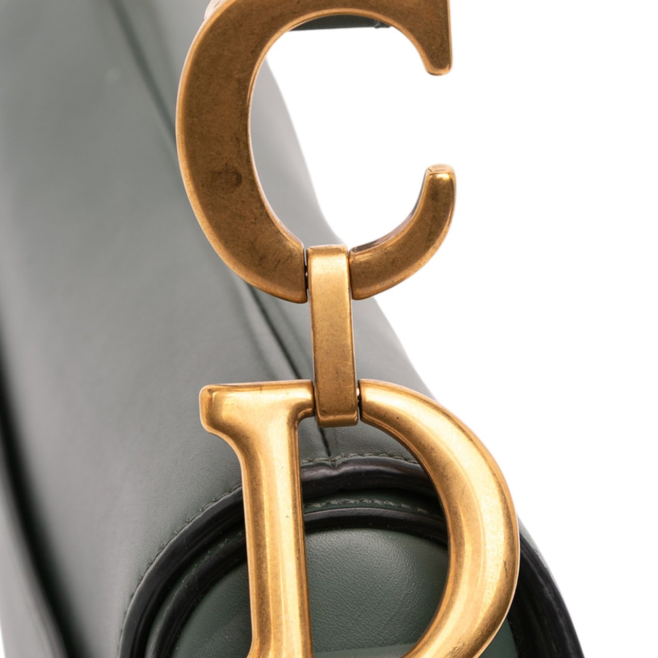 Dior Smooth Calfskin Saddle Bag Groen