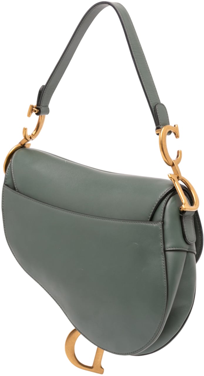 Dior Smooth Calfskin Saddle Bag Groen