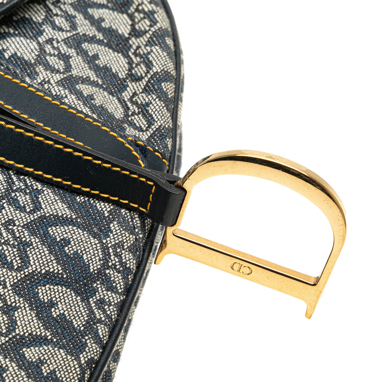 Dior Diorissimo Canvas Saddle Bag Blauw
