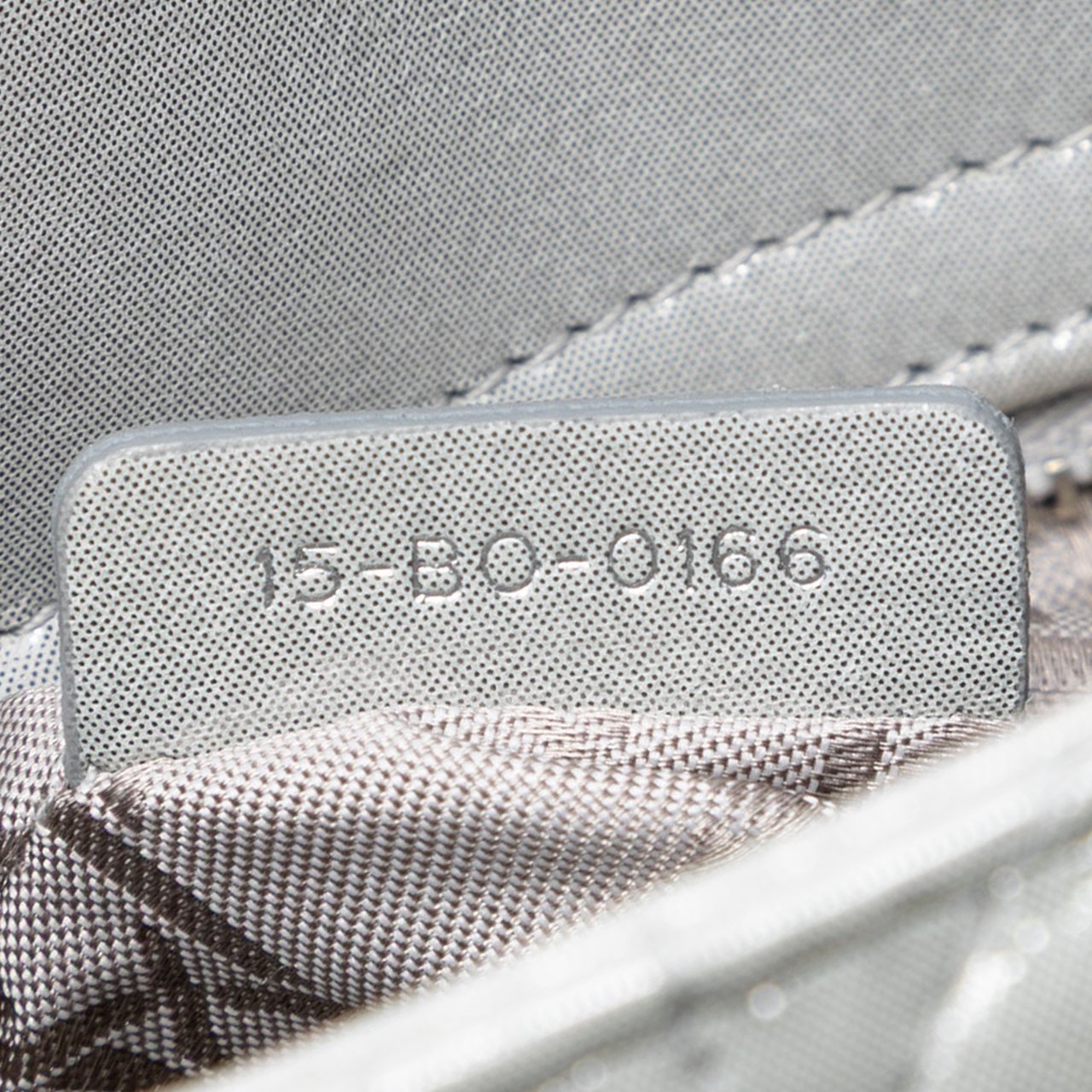 Dior Mini Iridescent Lambskin Cannage Lady Dior Zilver