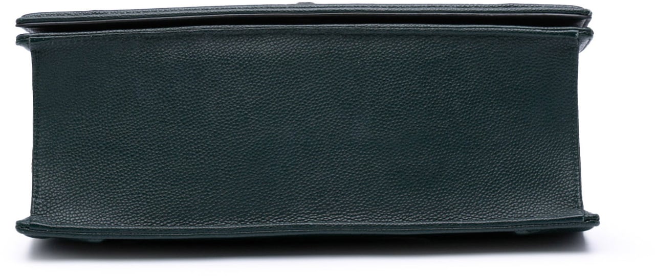 Dior Large Grained Calfskin Diorama Flap Groen