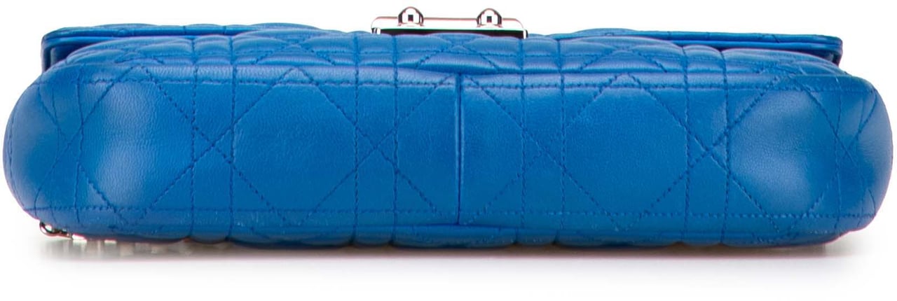 Dior Lambskin Cannage Miss Dior Promenade Chain Crossbody Blauw