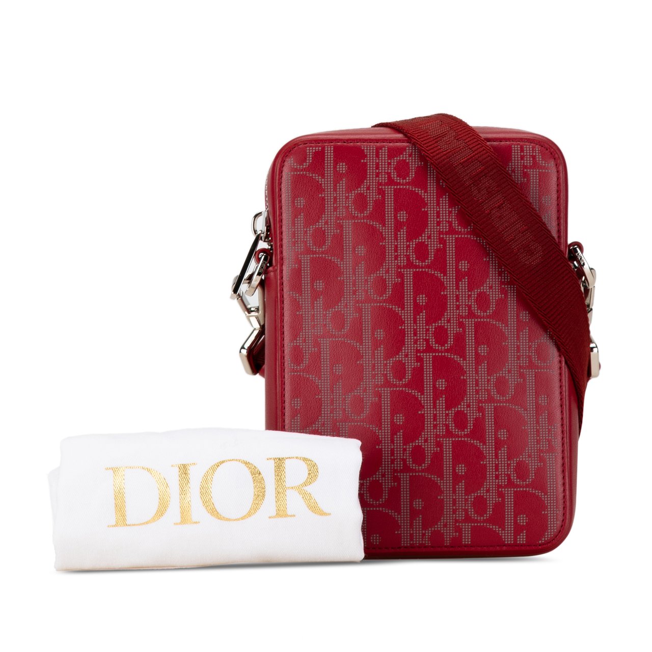 Dior Oblique Galaxy World Tour Messenger Bag Rood