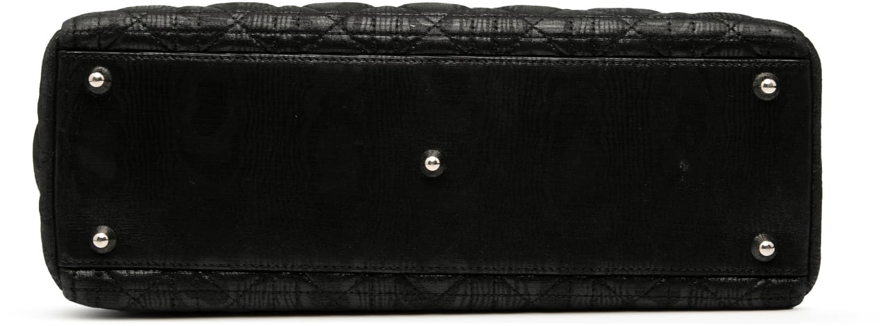 Dior Large Iridescent Fabric Cannage Lady Dior Zwart