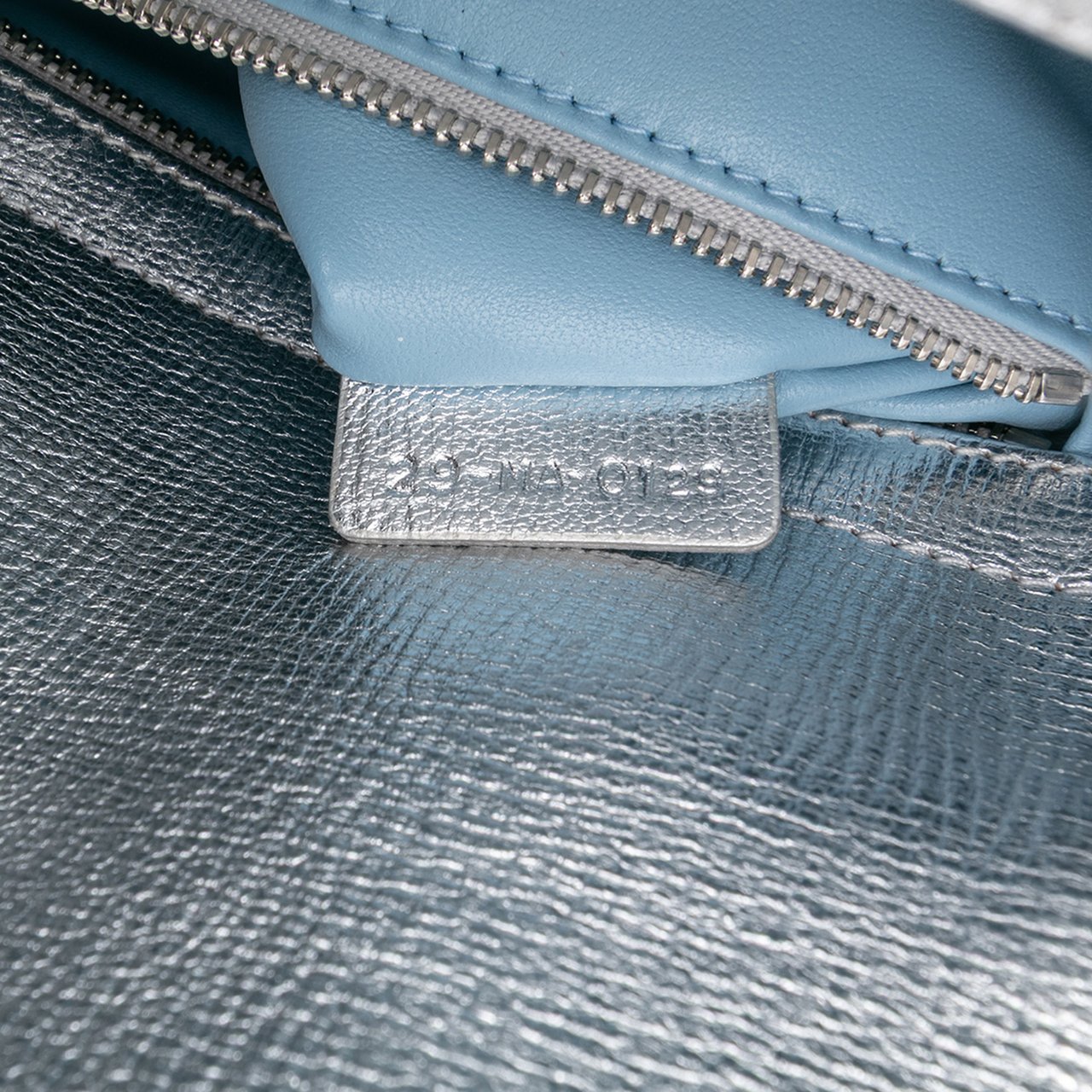 Dior Small Metallic Grained Calfskin Cannage My ABCDior Lady Dior Zilver