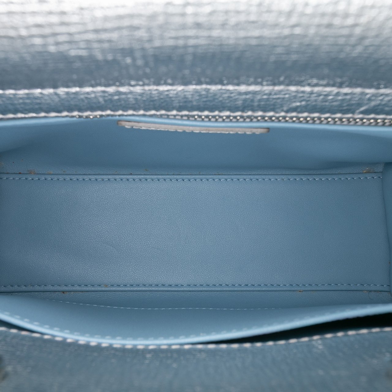 Dior Small Metallic Grained Calfskin Cannage My ABCDior Lady Dior Zilver