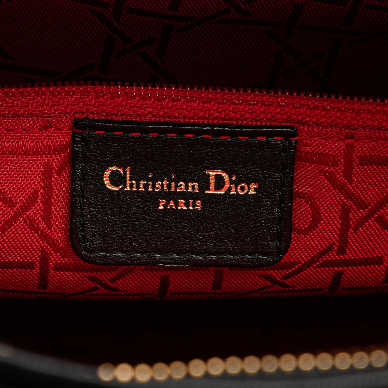 Dior Large Lambskin Cannage Lady Dior Zwart