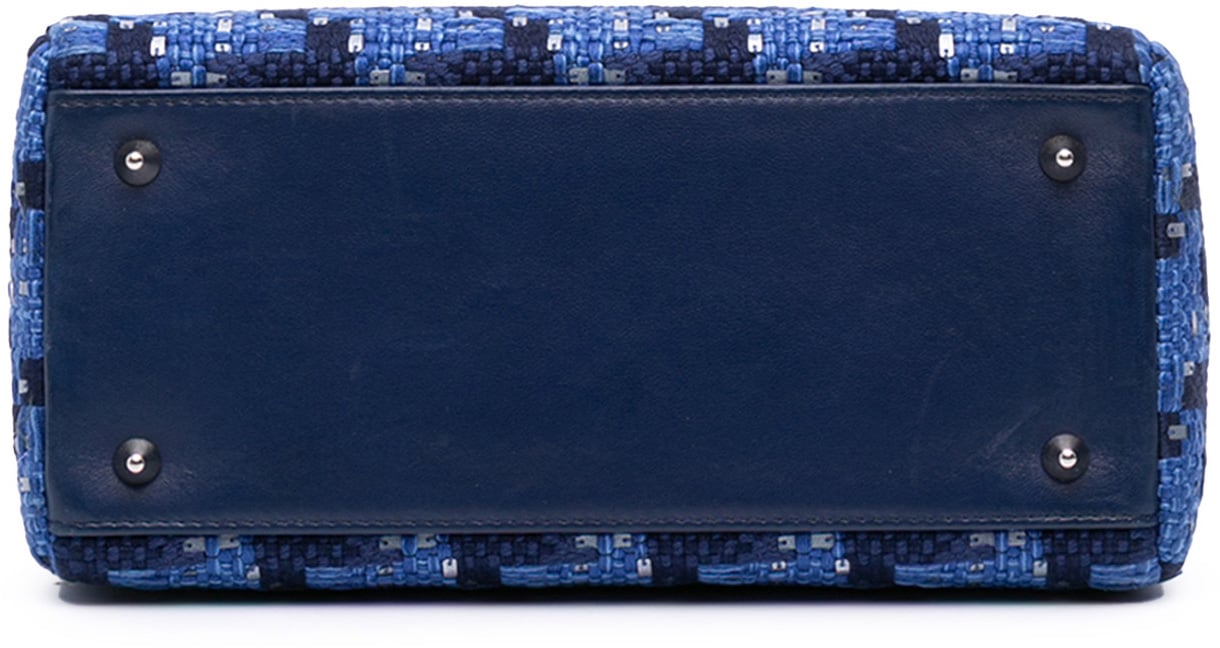 Dior Medium Tweed Lady Dior Blauw