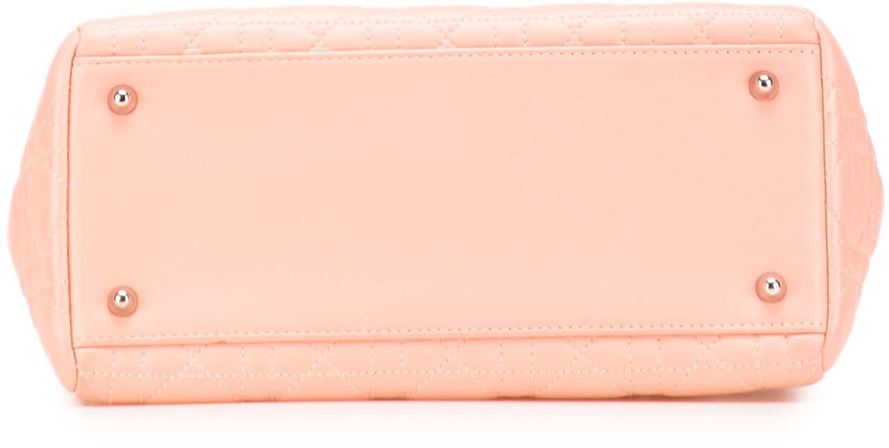 Dior Medium Lambskin Cannage Lady Dior Roze