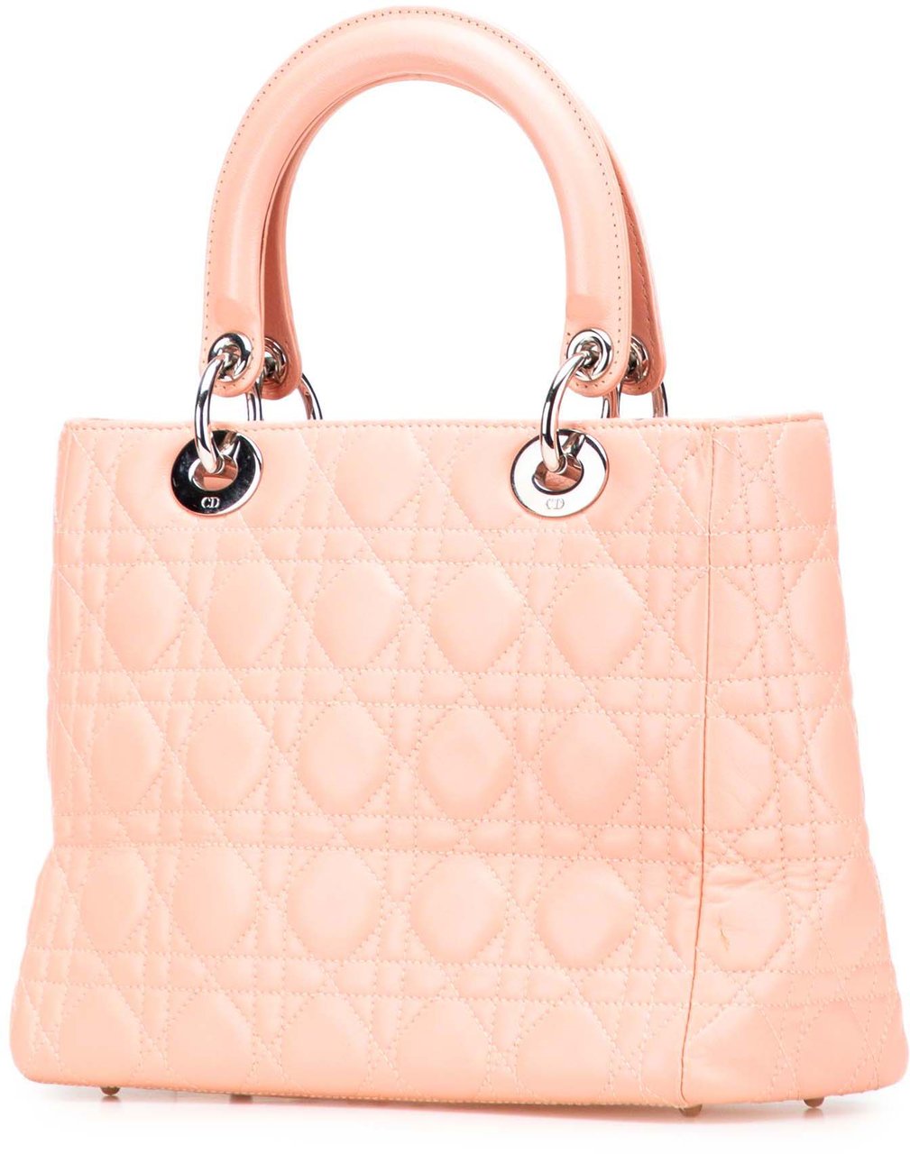 Dior Medium Lambskin Cannage Lady Dior Roze