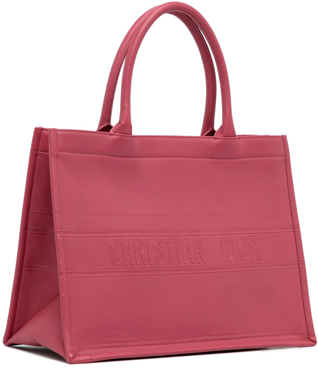 Dior Medium Embossed Book Tote Roze