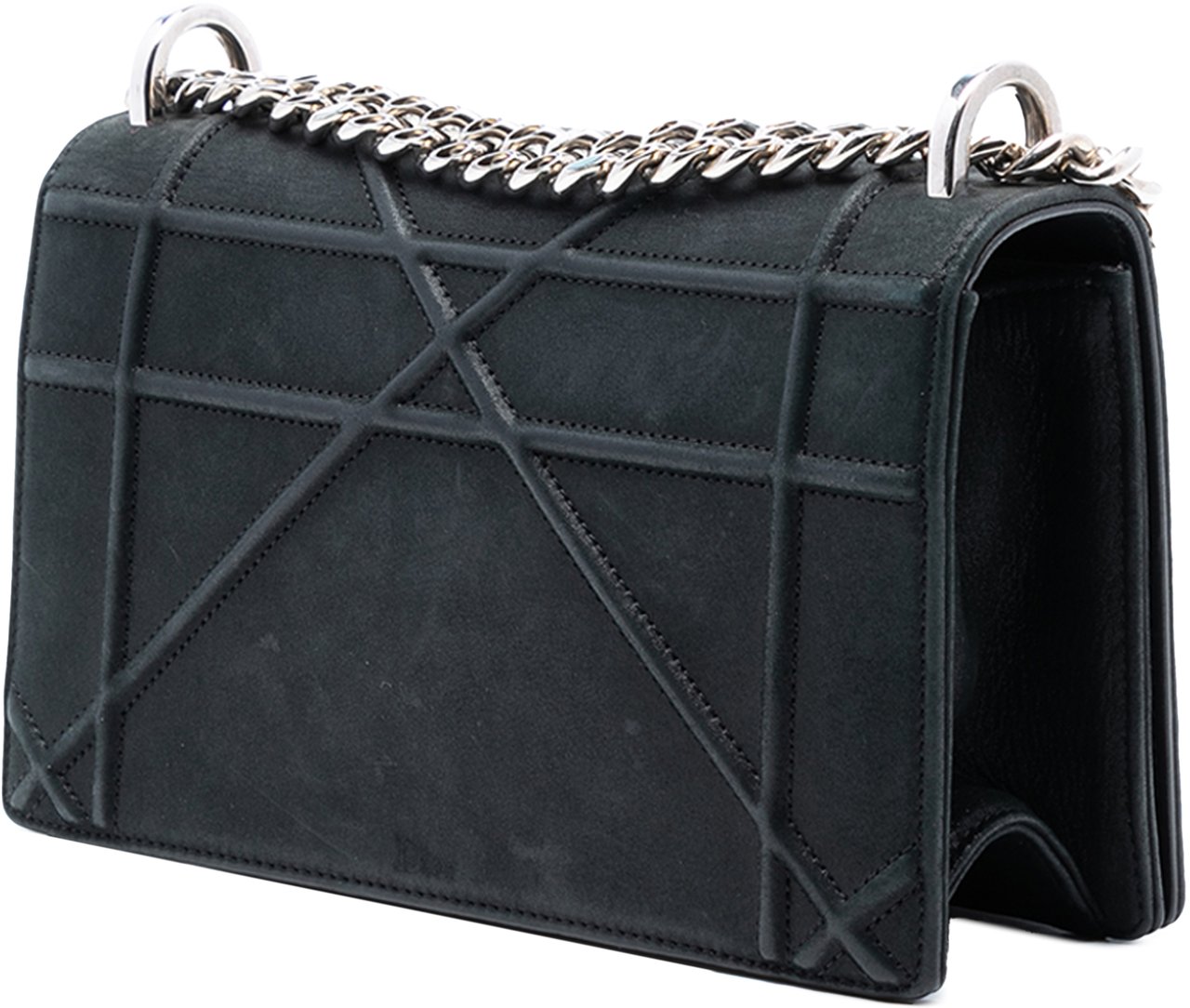 Dior Small Lambskin Diorama Flap Zwart