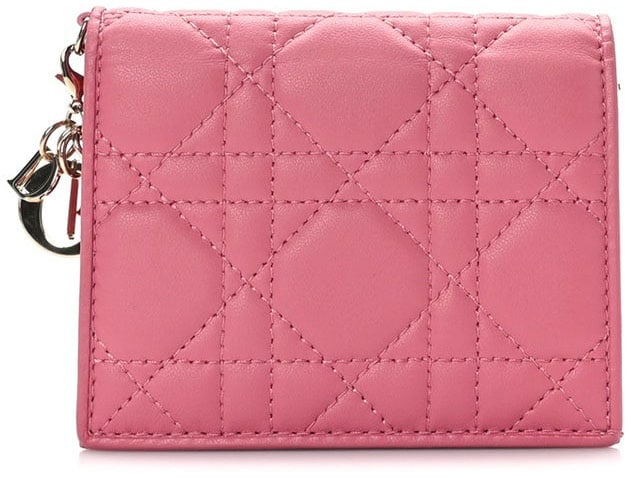 Dior Dior Lady Dior Wallet Roze