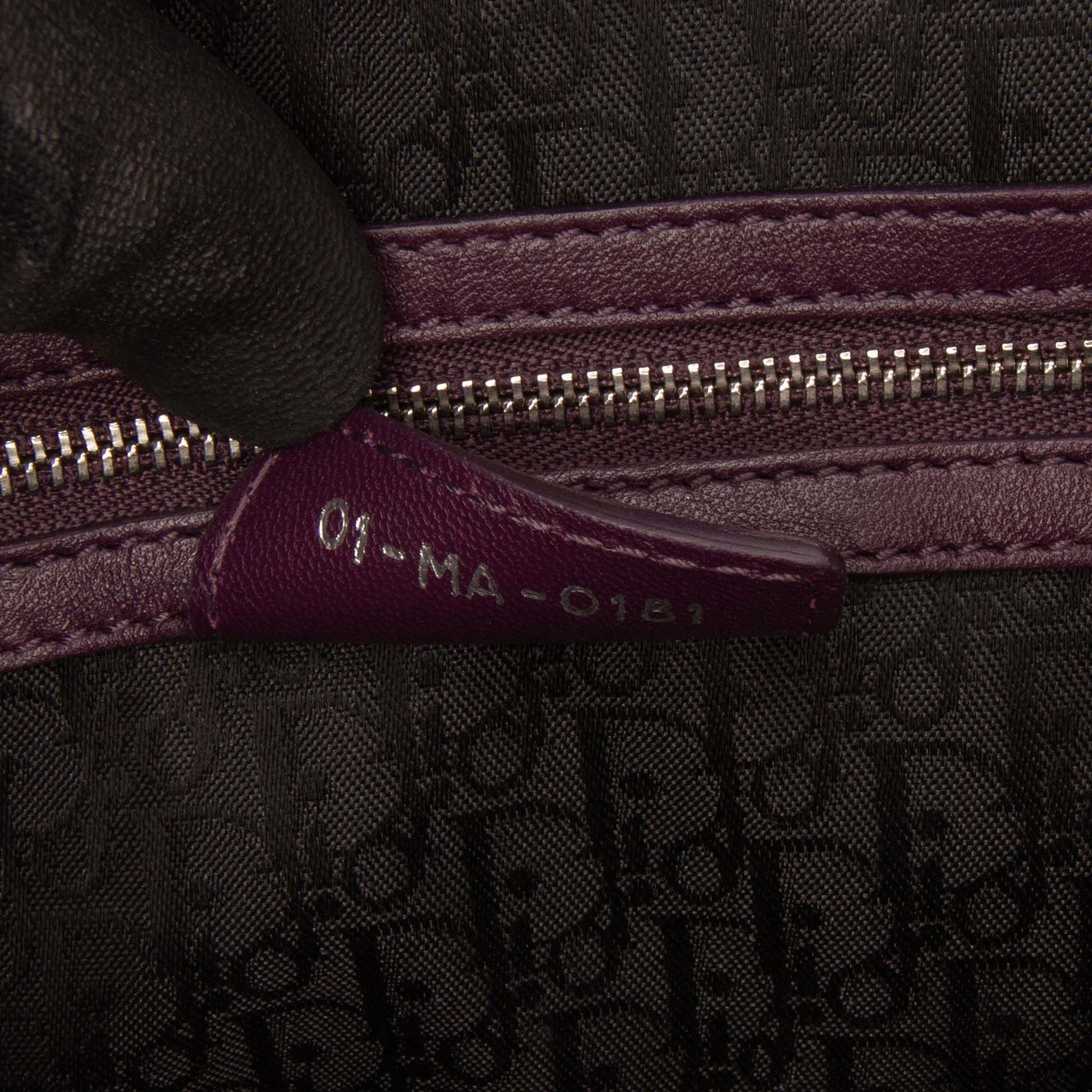 Dior Large Lambskin Cannage Lady Dior Paars