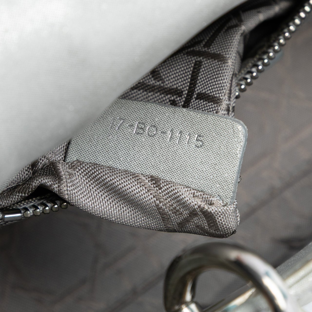 Dior Mini Iridescent Lambskin Cannage Lady Dior Zilver