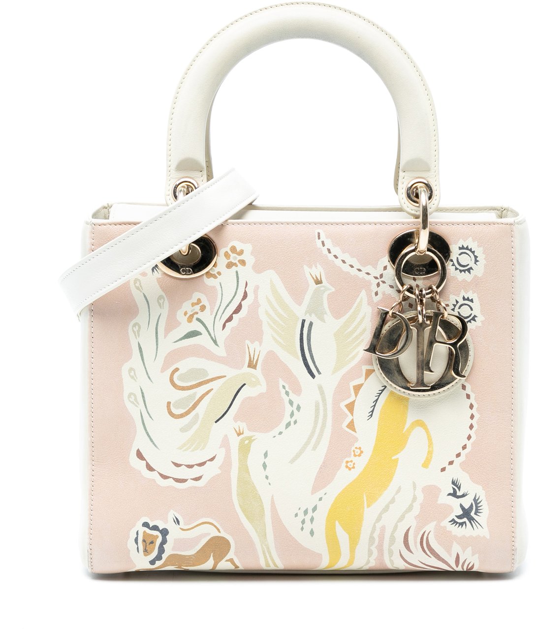 Dior Medium Calfskin Fairy Tale Lady Dior Roze