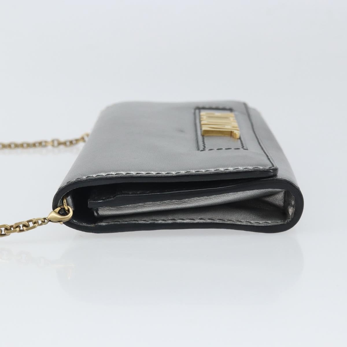 Dior Christian Dior J'Adior Croisiere Chain Wallet Leather Zilver