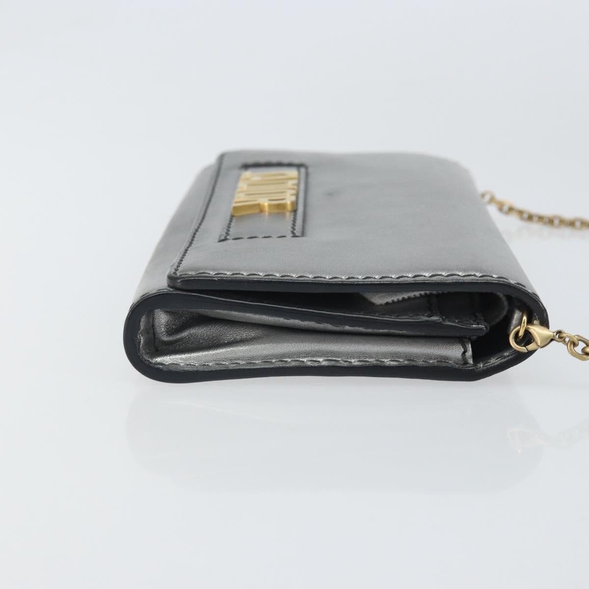 Dior Christian Dior J'Adior Croisiere Chain Wallet Leather Zilver