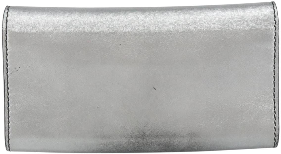 Dior Christian Dior J'Adior Croisiere Chain Wallet Leather Zilver