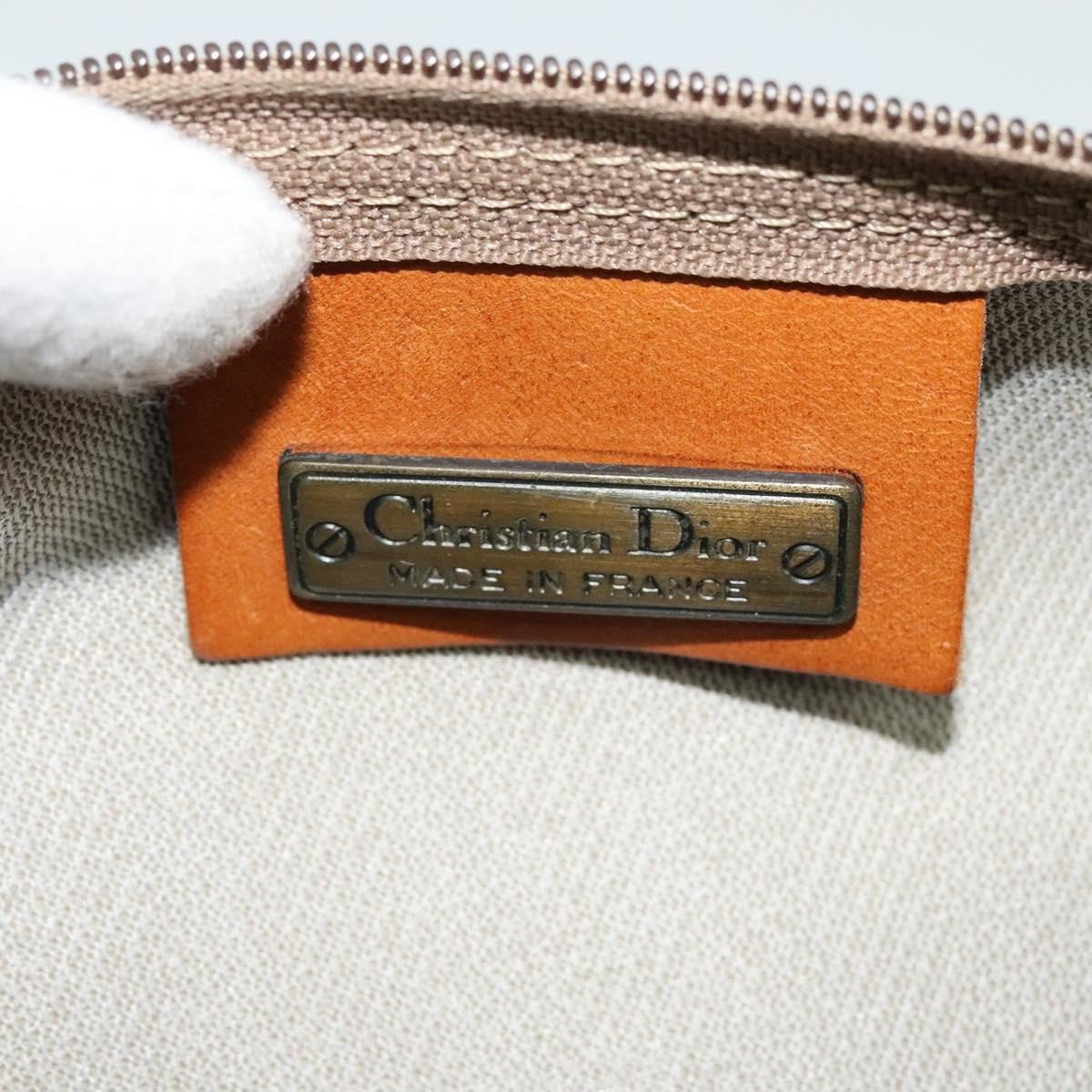 Dior Christian Dior Vintage CD Handbag Canvas Grijs